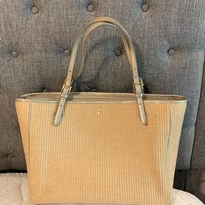 Tory Burch large straw tote